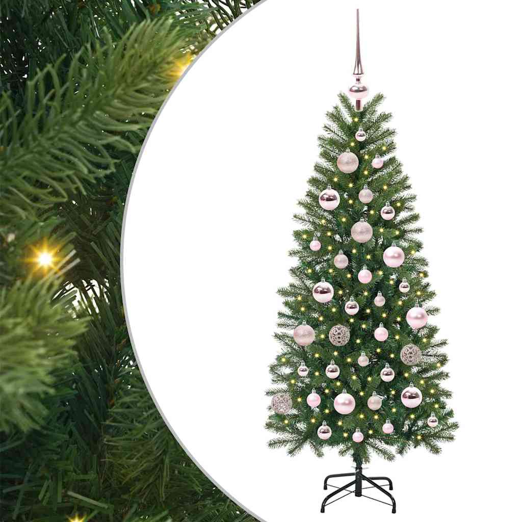 Artificial Christmas Tree with 150 LEDs Green 120 cm PE and PVC