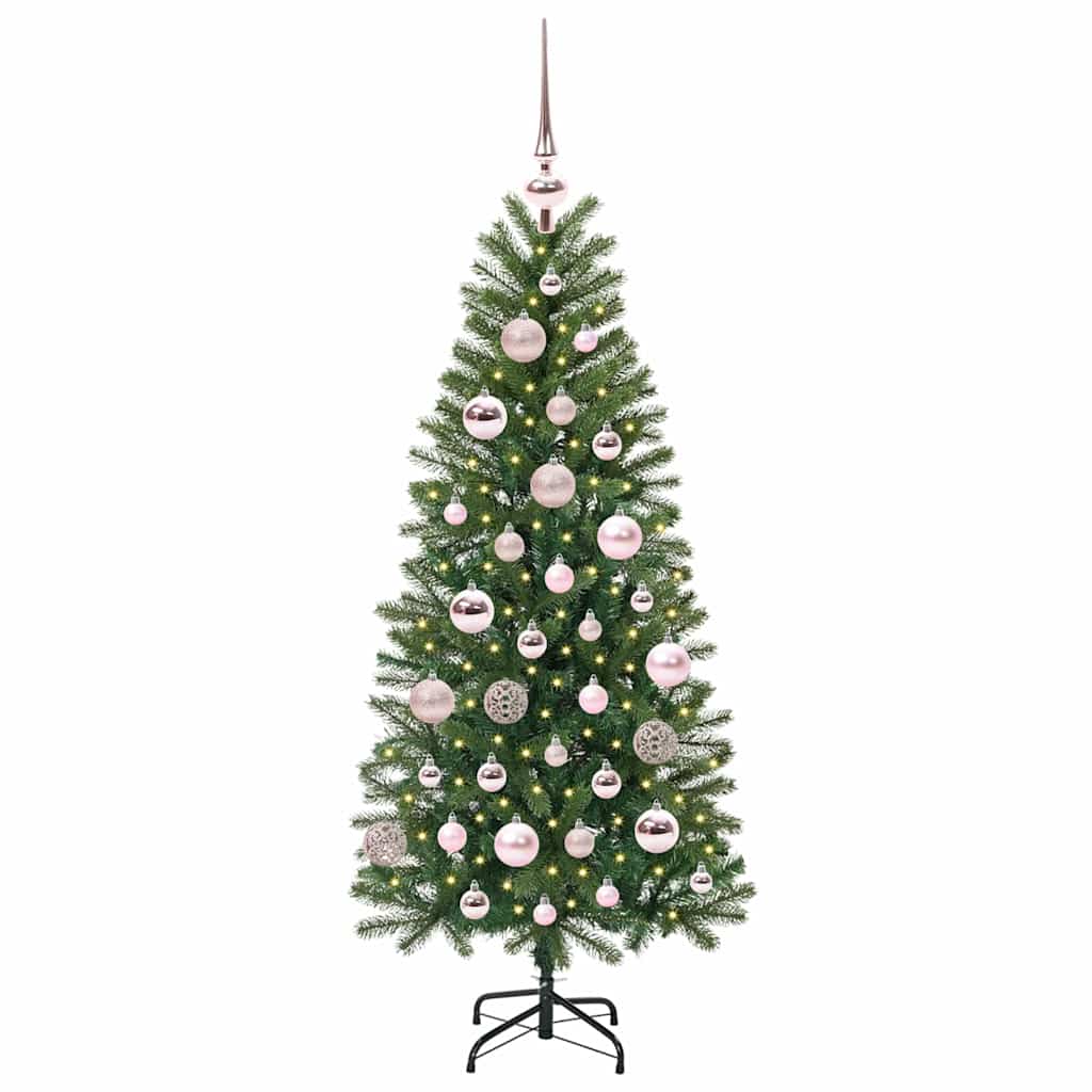 Artificial Christmas Tree with 150 LEDs Green 120 cm PE and PVC