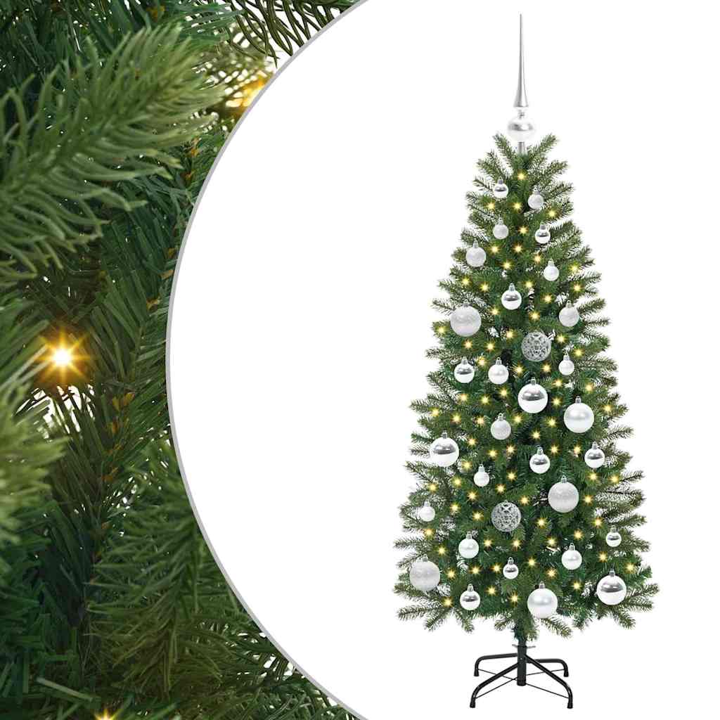 Artificial Christmas Tree with 150 LEDs Green 120 cm PE and PVC