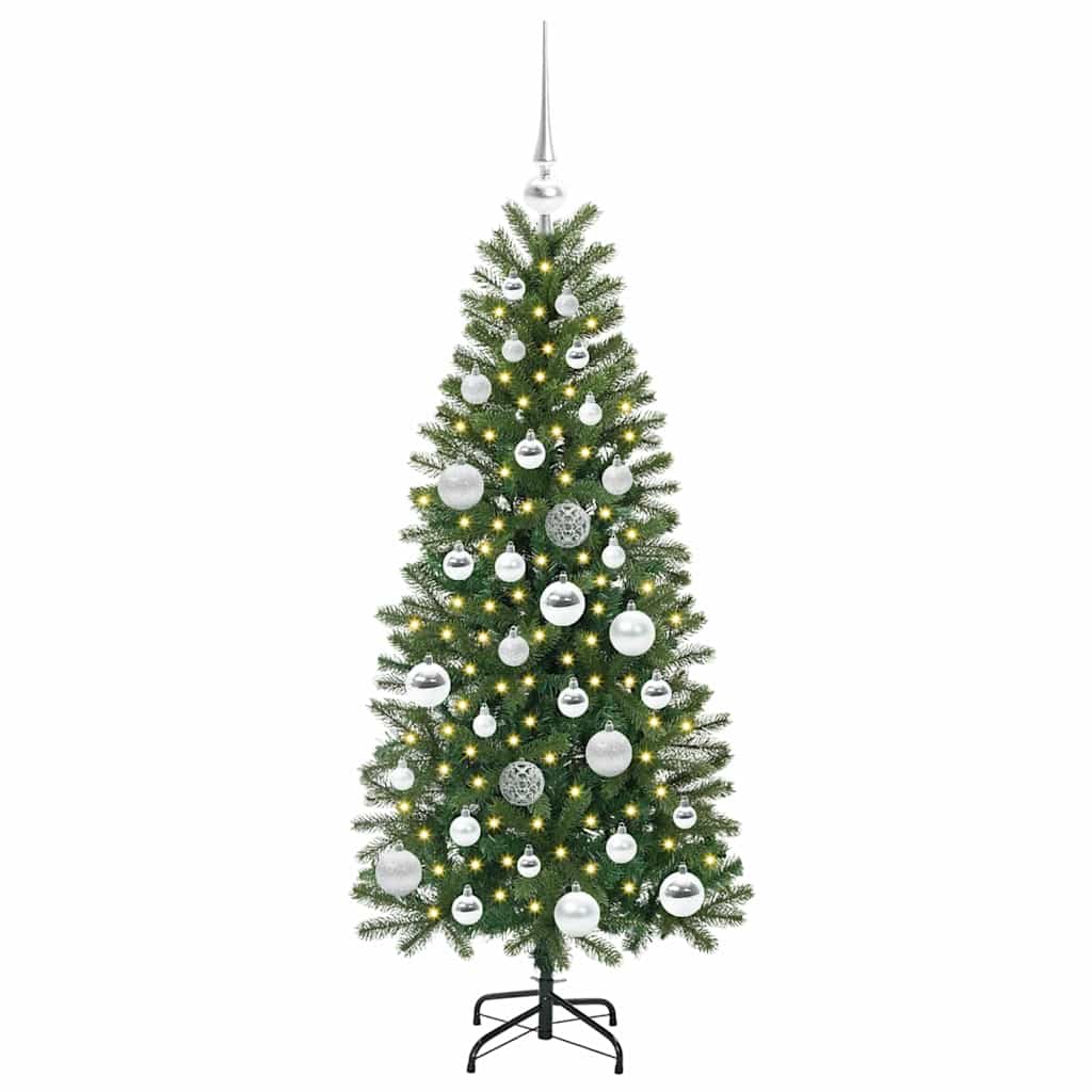 Artificial Christmas Tree with 150 LEDs Green 120 cm PE and PVC