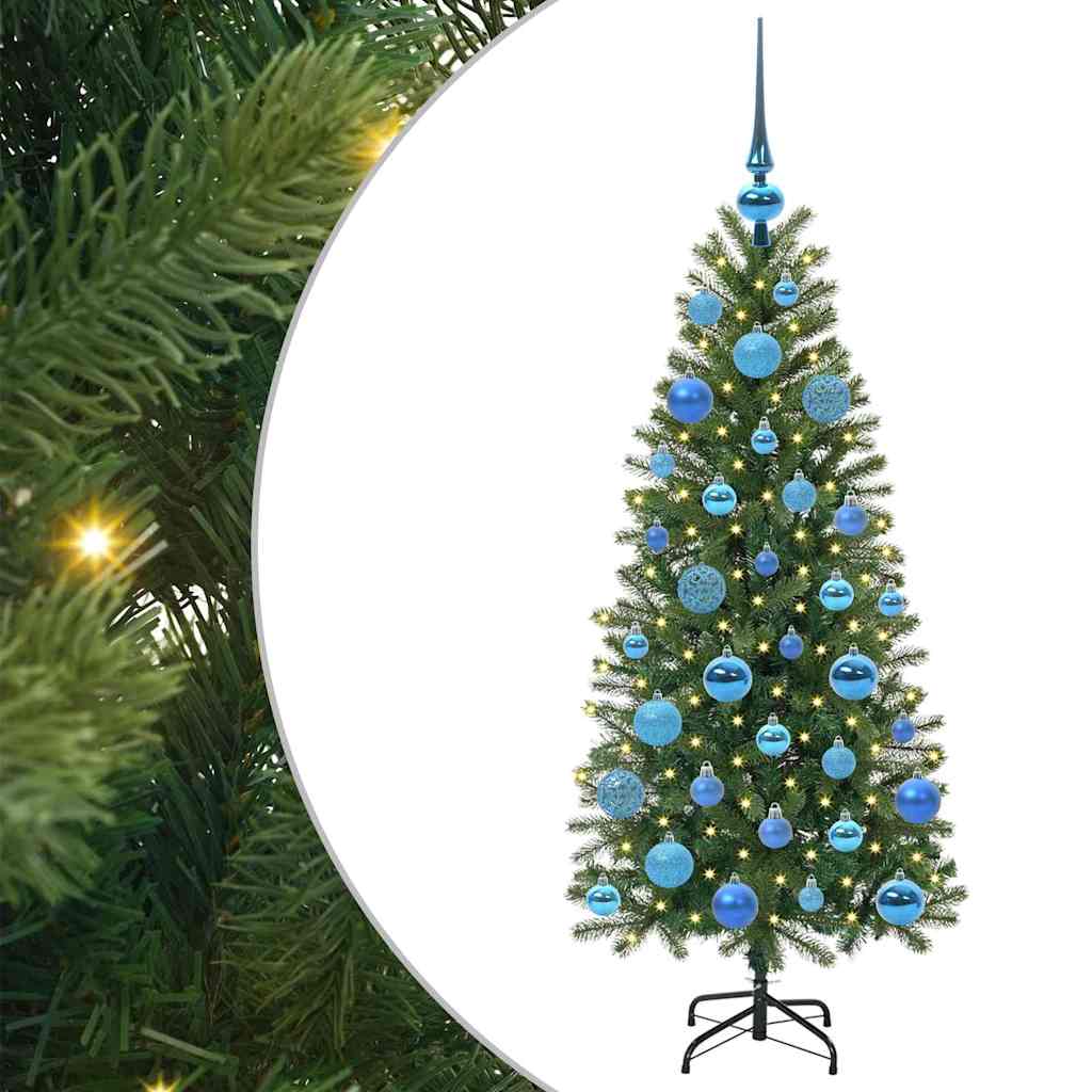 Artificial Christmas Tree with 150 LEDs Green 120 cm PE and PVC