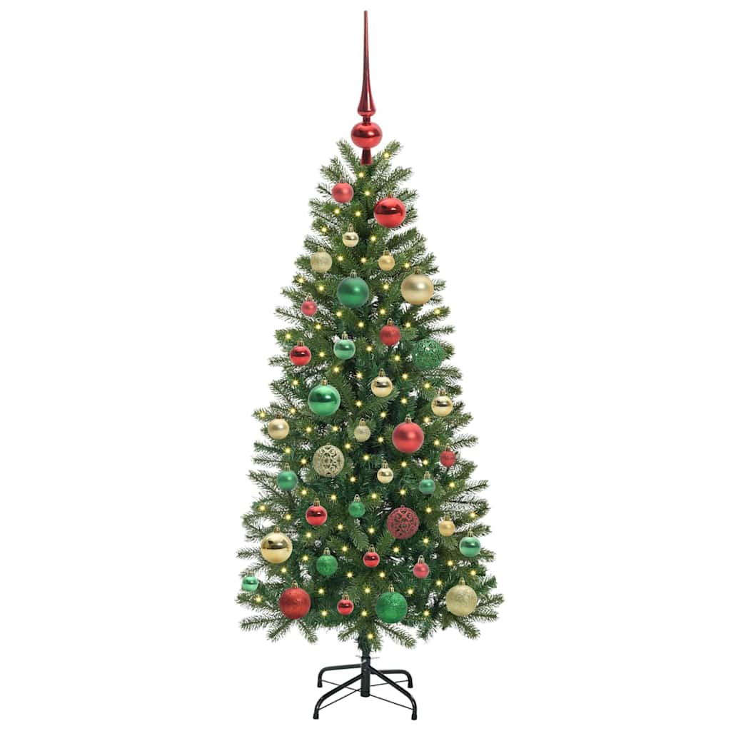 Artificial Christmas Tree with 150 LEDs Green 120 cm PE and PVC