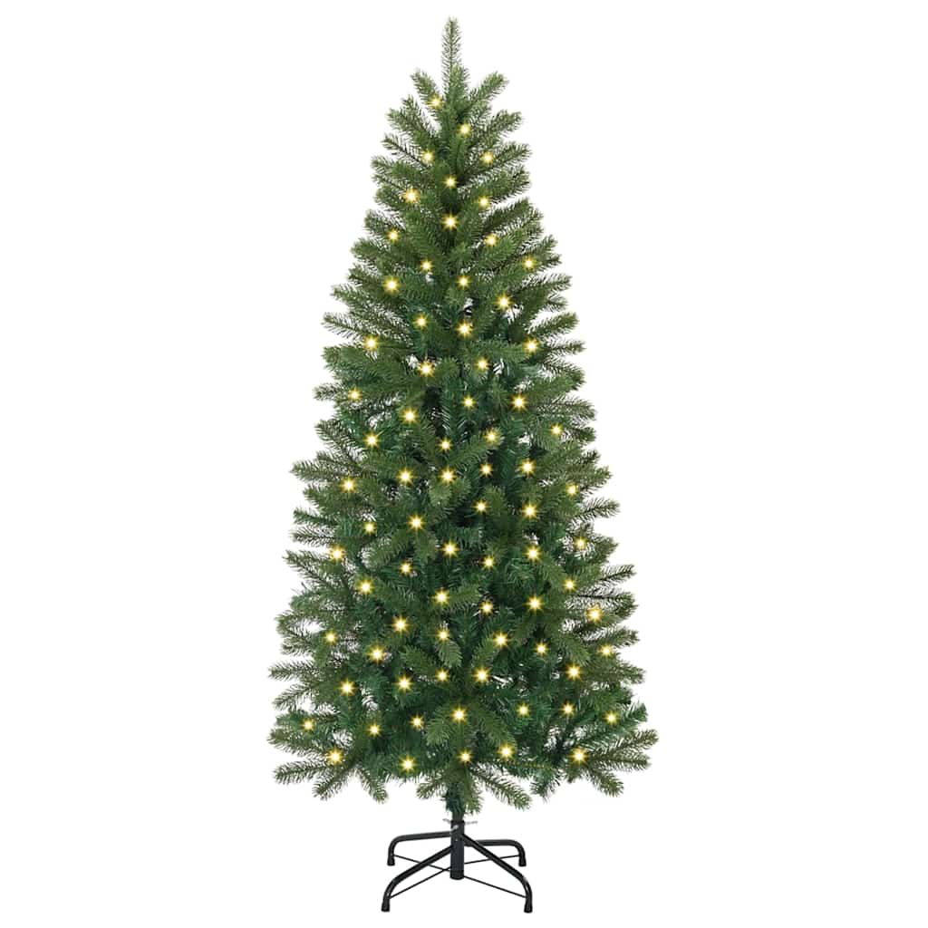 Artificial Christmas Tree with 150 LEDs Green 150 cm PE and PVC