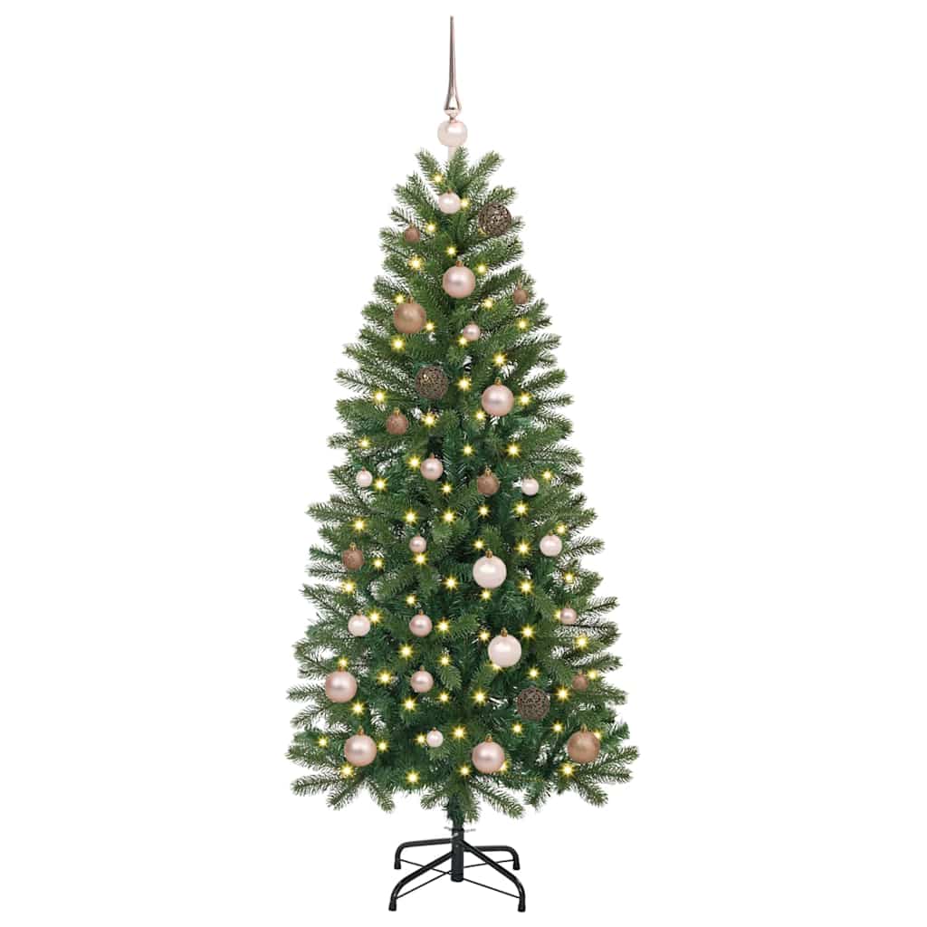 Artificial Christmas Tree with 150 LEDs Green 150 cm PE and PVC