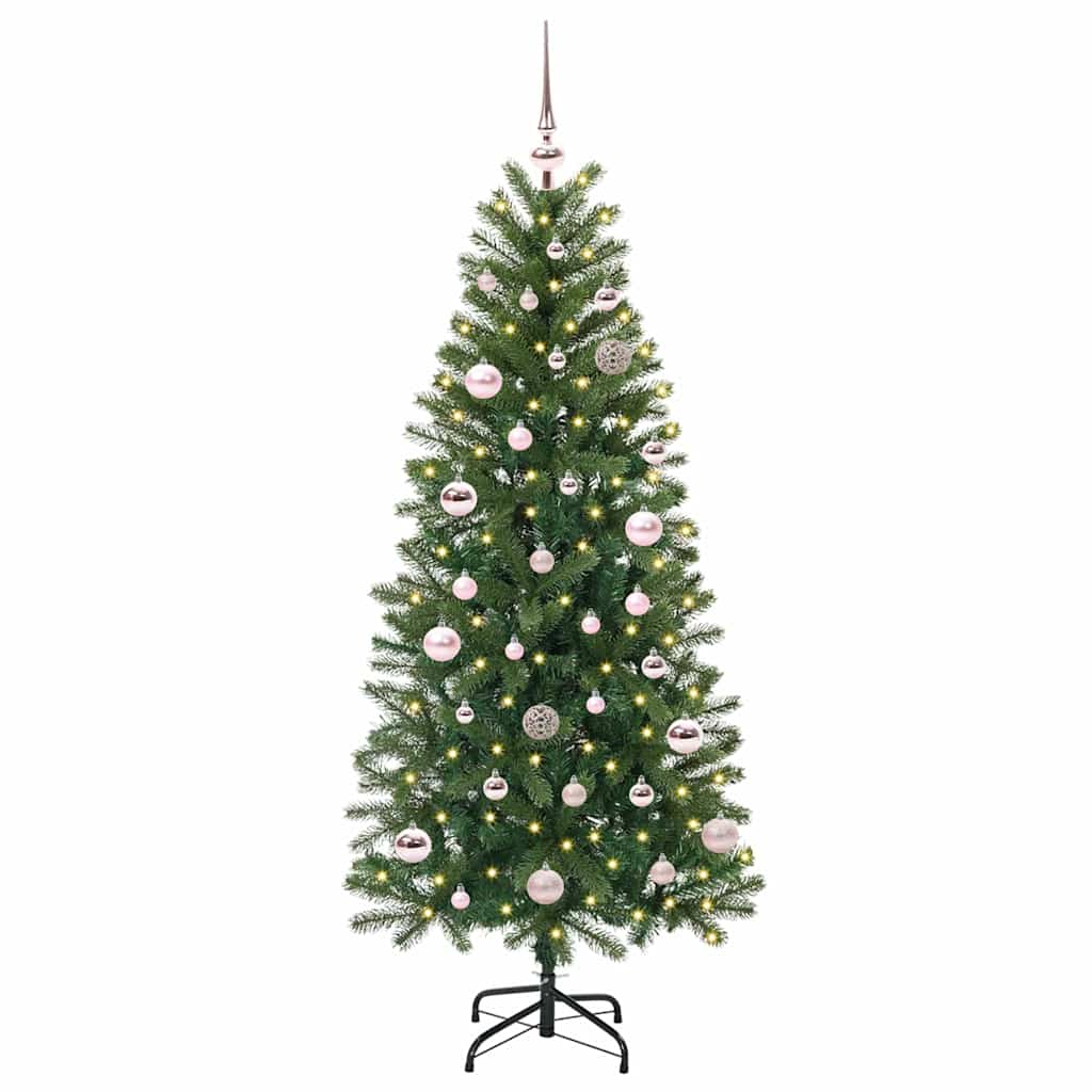 Artificial Christmas Tree with 150 LEDs Green 150 cm PE and PVC
