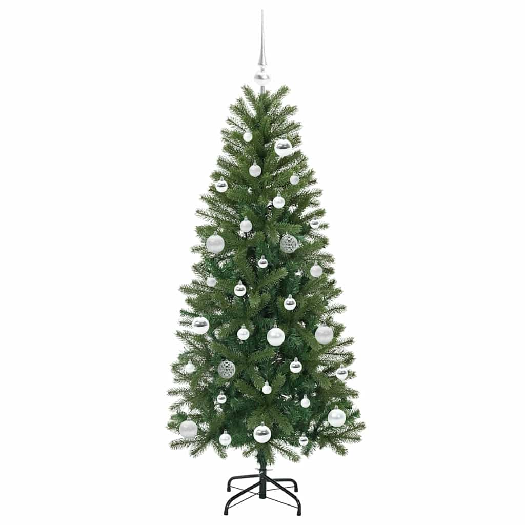 Artificial Christmas Tree with 150 LEDs Green 150 cm PE and PVC