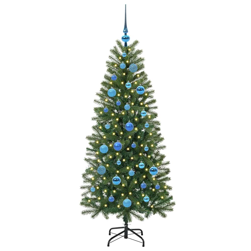 Artificial Christmas Tree with 150 LEDs Green 150 cm PE and PVC