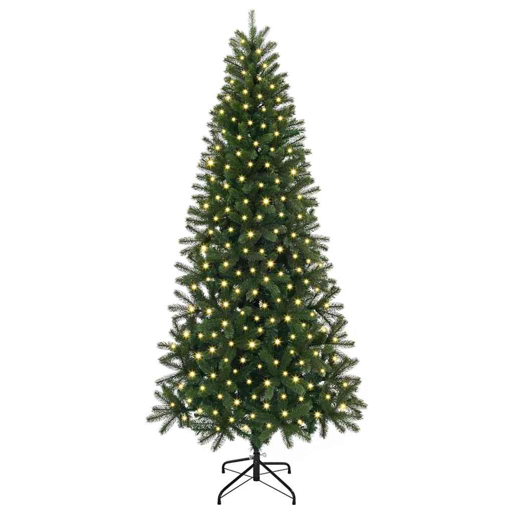 Artificial Christmas Tree with 300 LEDs Green 180 cm PE and PVC