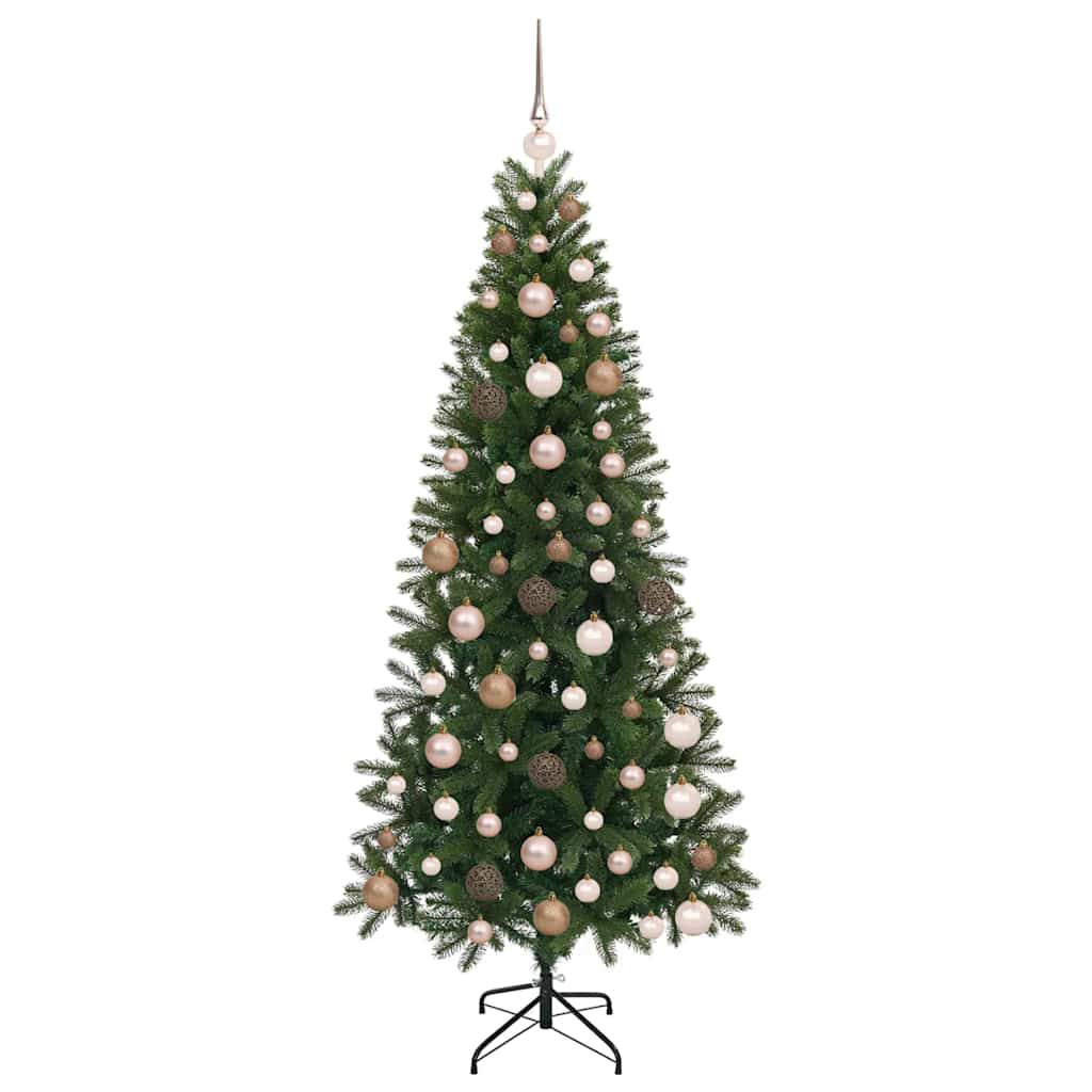 Artificial Christmas Tree with 300 LEDs Green 180 cm PE and PVC