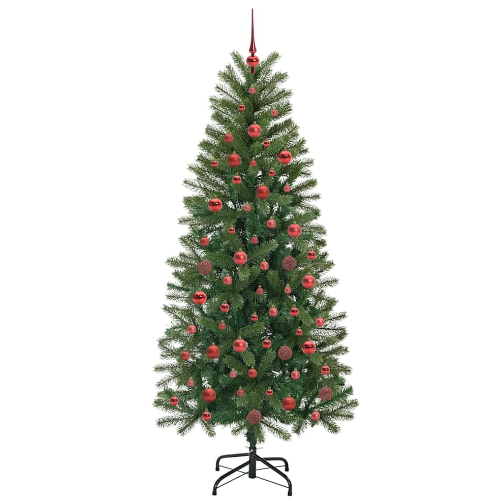 Artificial Christmas Tree with 300 LEDs Green 180 cm PE and PVC