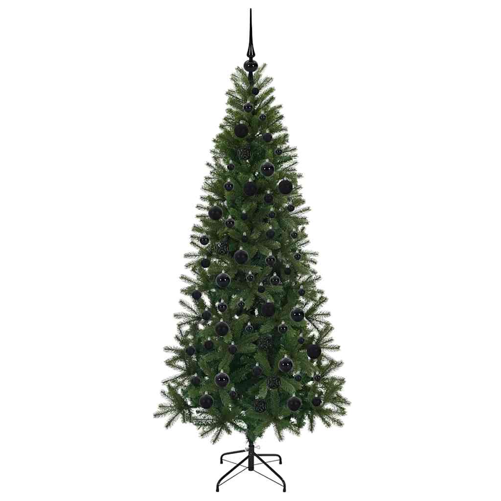 Artificial Christmas Tree with 300 LEDs Green 180 cm PE and PVC