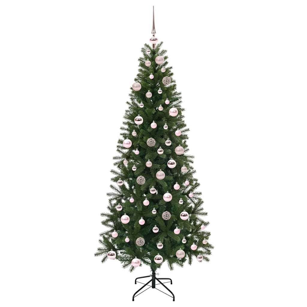 Artificial Christmas Tree with 300 LEDs Green 180 cm PE and PVC