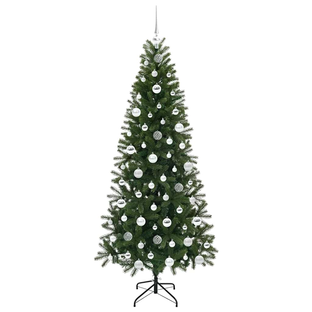 Artificial Christmas Tree with 300 LEDs Green 180 cm PE and PVC
