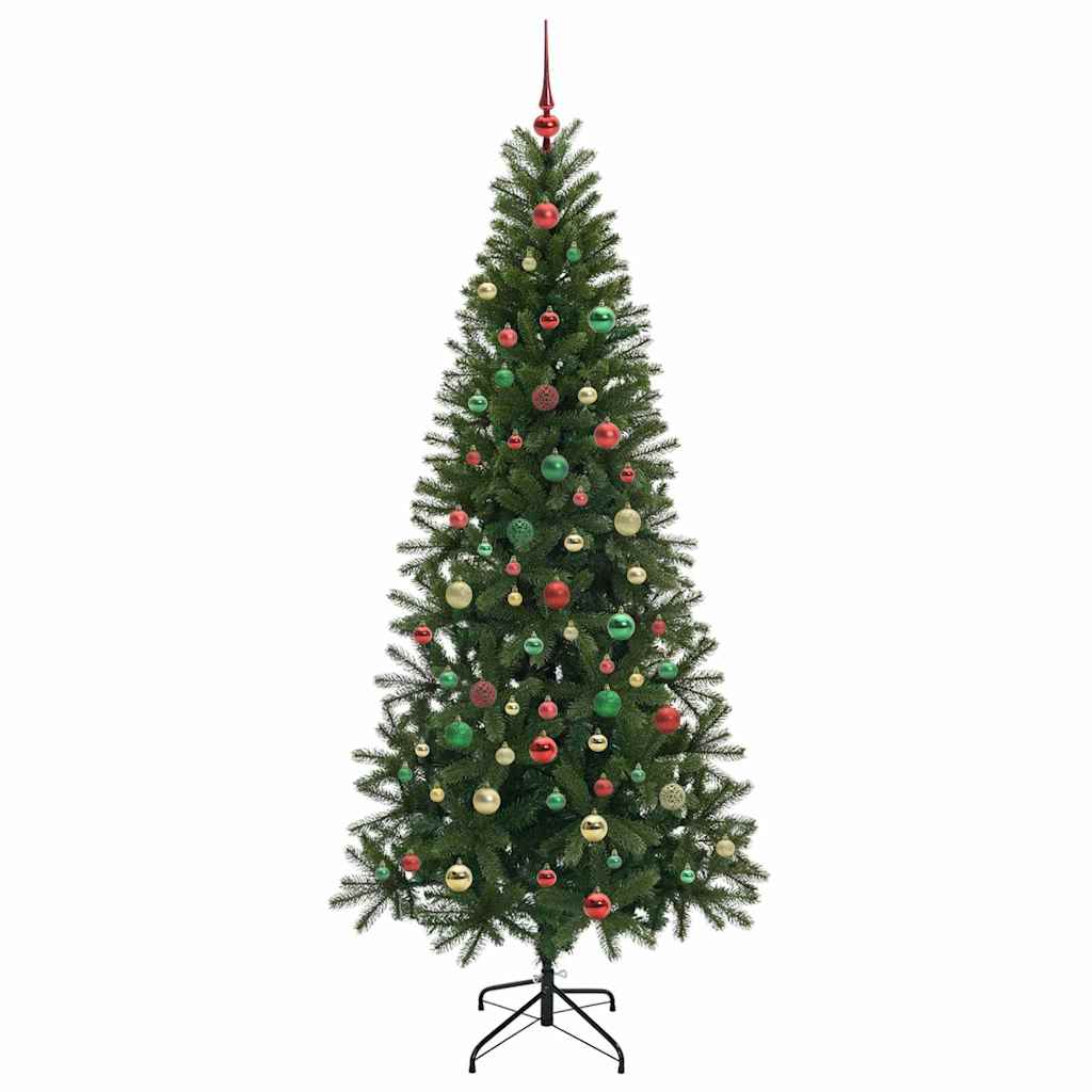 Artificial Christmas Tree with 300 LEDs Green 180 cm PE and PVC