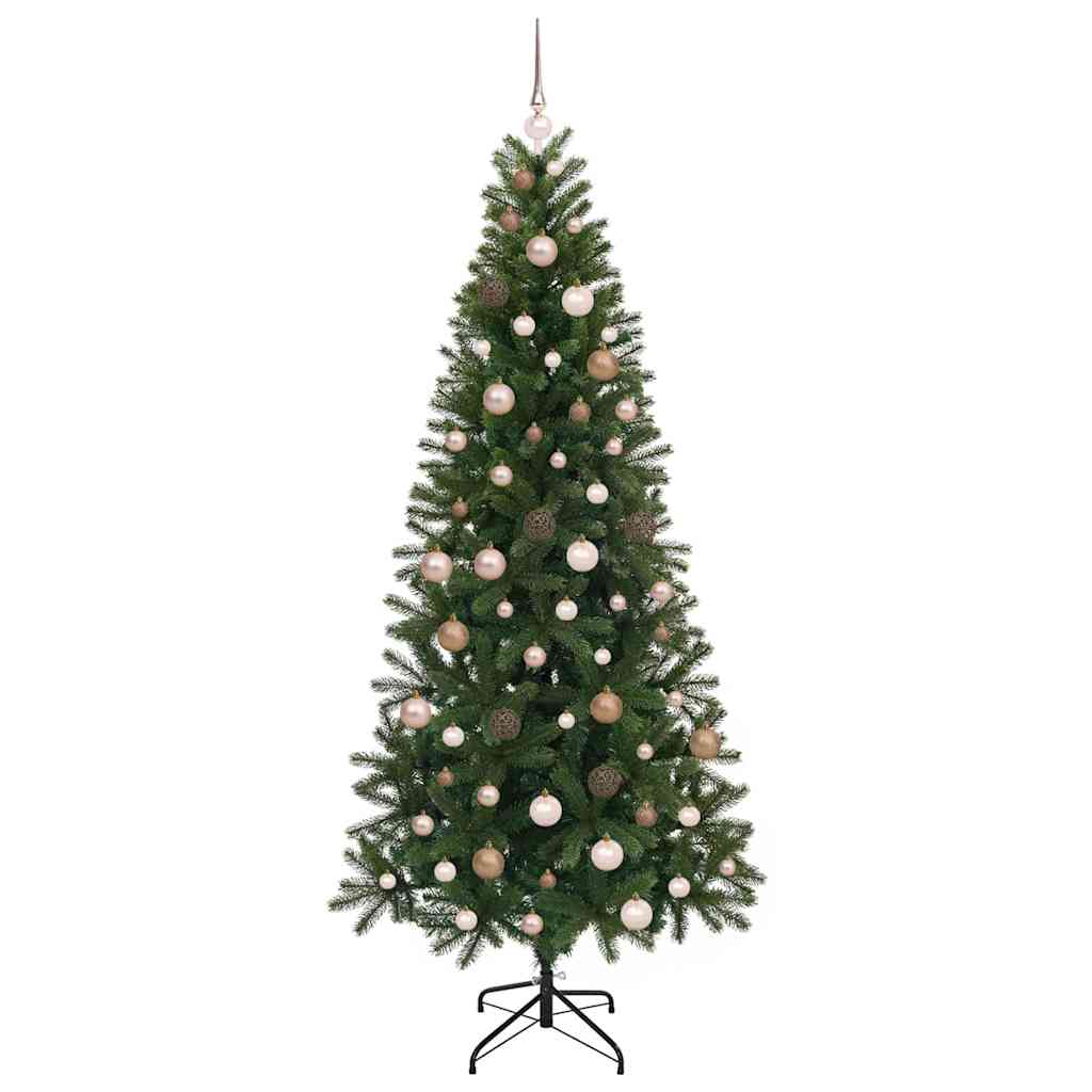 Artificial Christmas Tree with 300 LEDs Green 210 cm PE and PVC