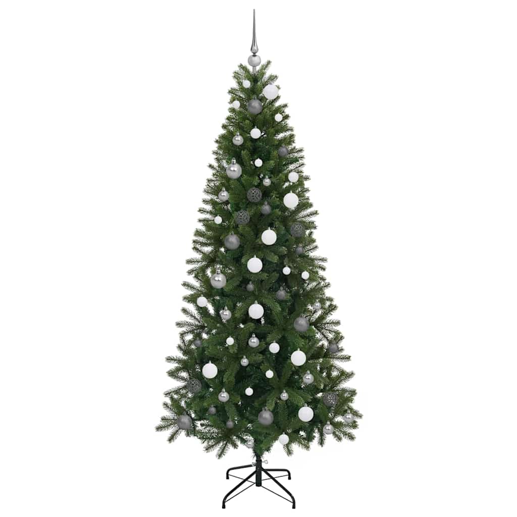Artificial Christmas Tree with 300 LEDs Green 210 cm PE and PVC