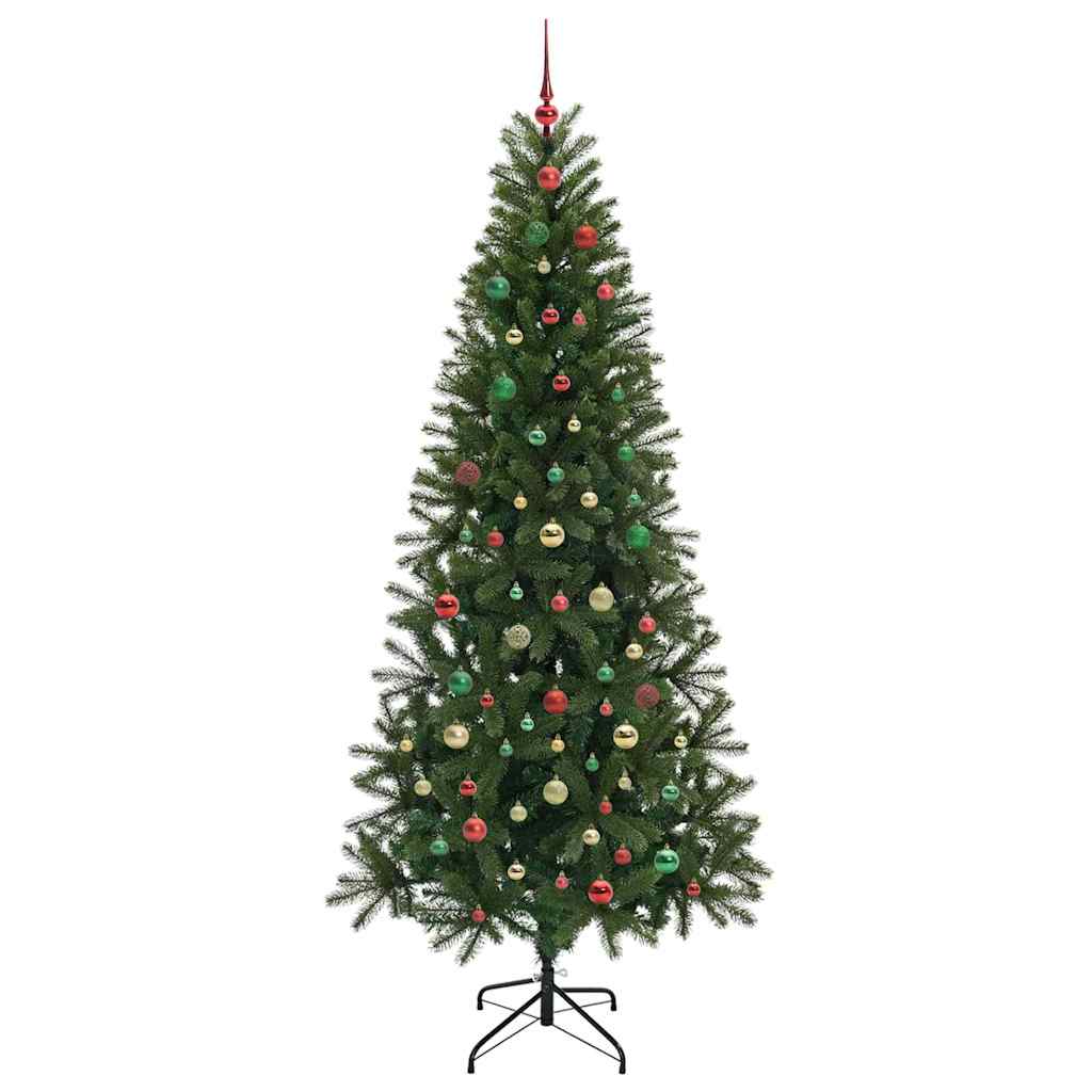 Artificial Christmas Tree with 300 LEDs Green 210 cm PE and PVC
