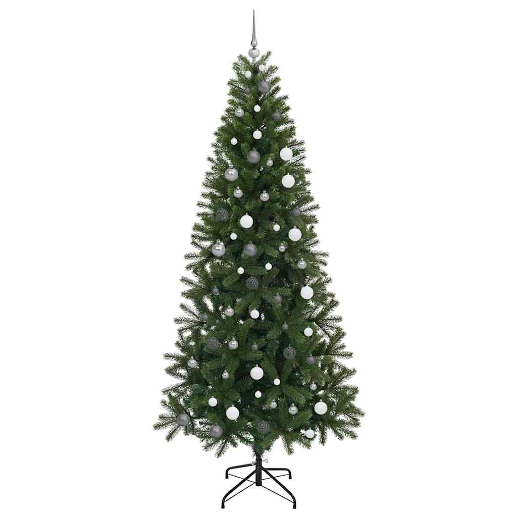Artificial Christmas Tree with 300 LEDs Green 240 cm PE and PVC