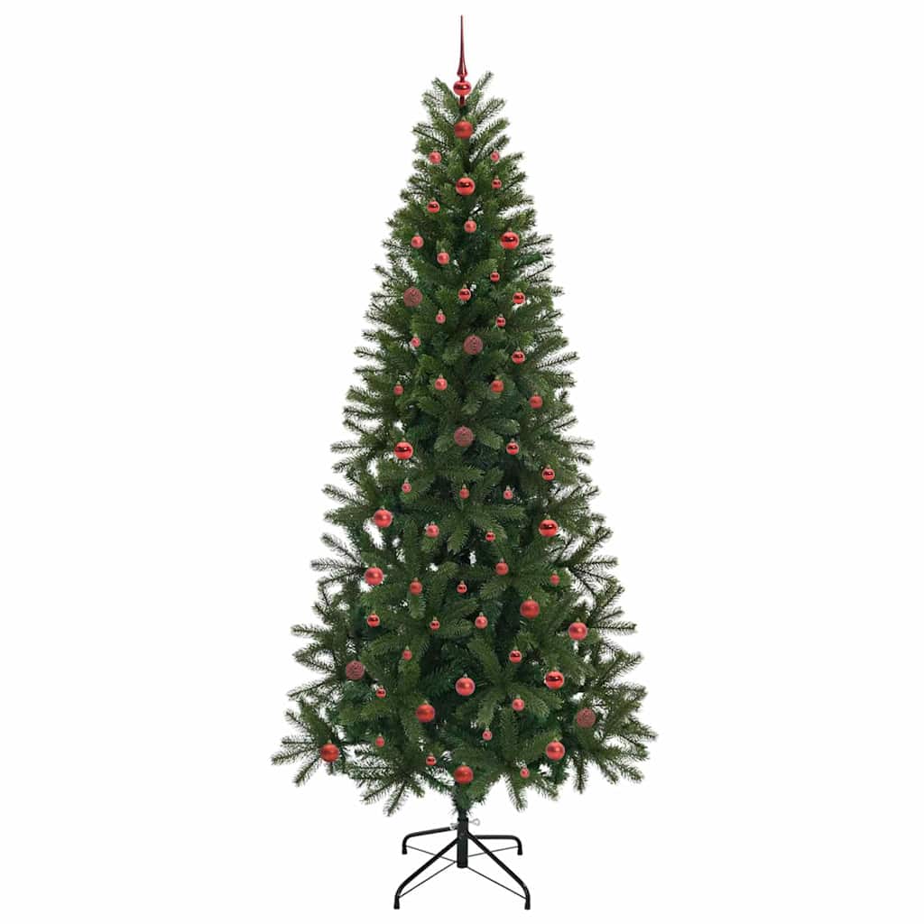 Artificial Christmas Tree with 300 LEDs Green 240 cm PE and PVC