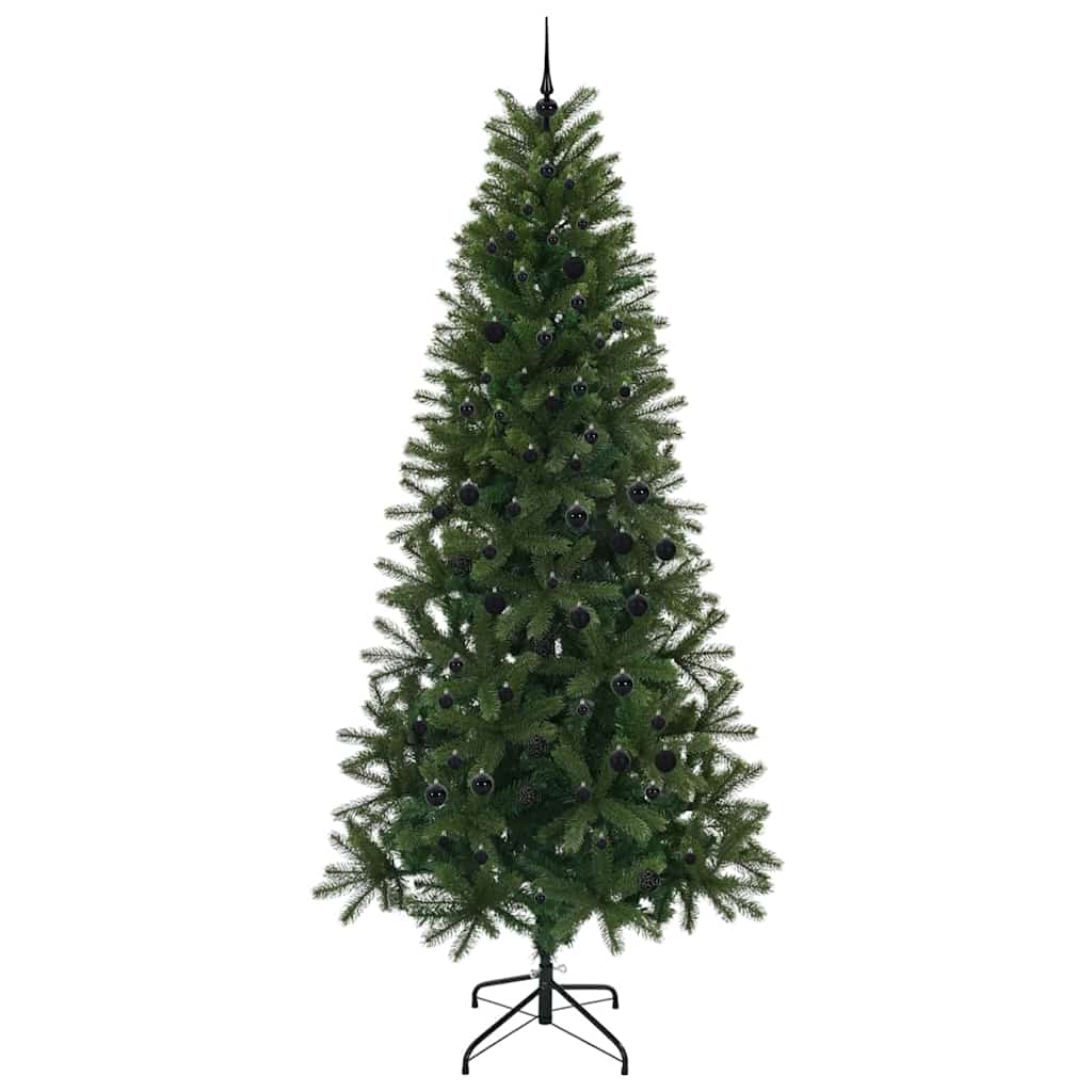 Artificial Christmas Tree with 300 LEDs Green 240 cm PE and PVC