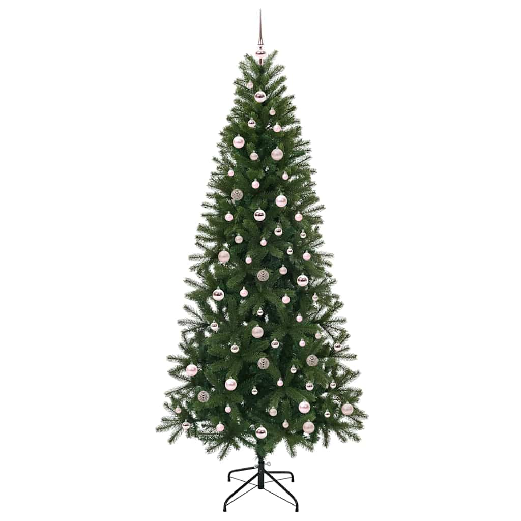 Artificial Christmas Tree with 300 LEDs Green 240 cm PE and PVC