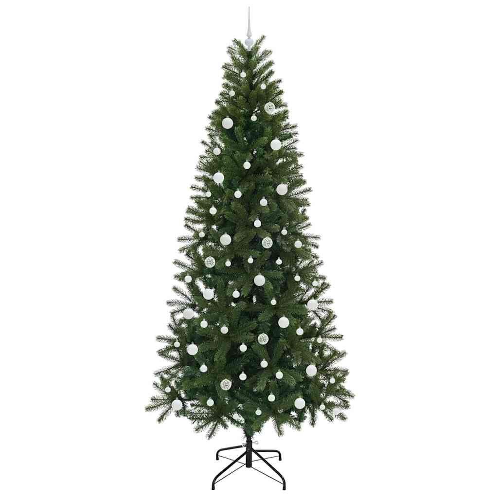 Artificial Christmas Tree with 300 LEDs Green 240 cm PE and PVC