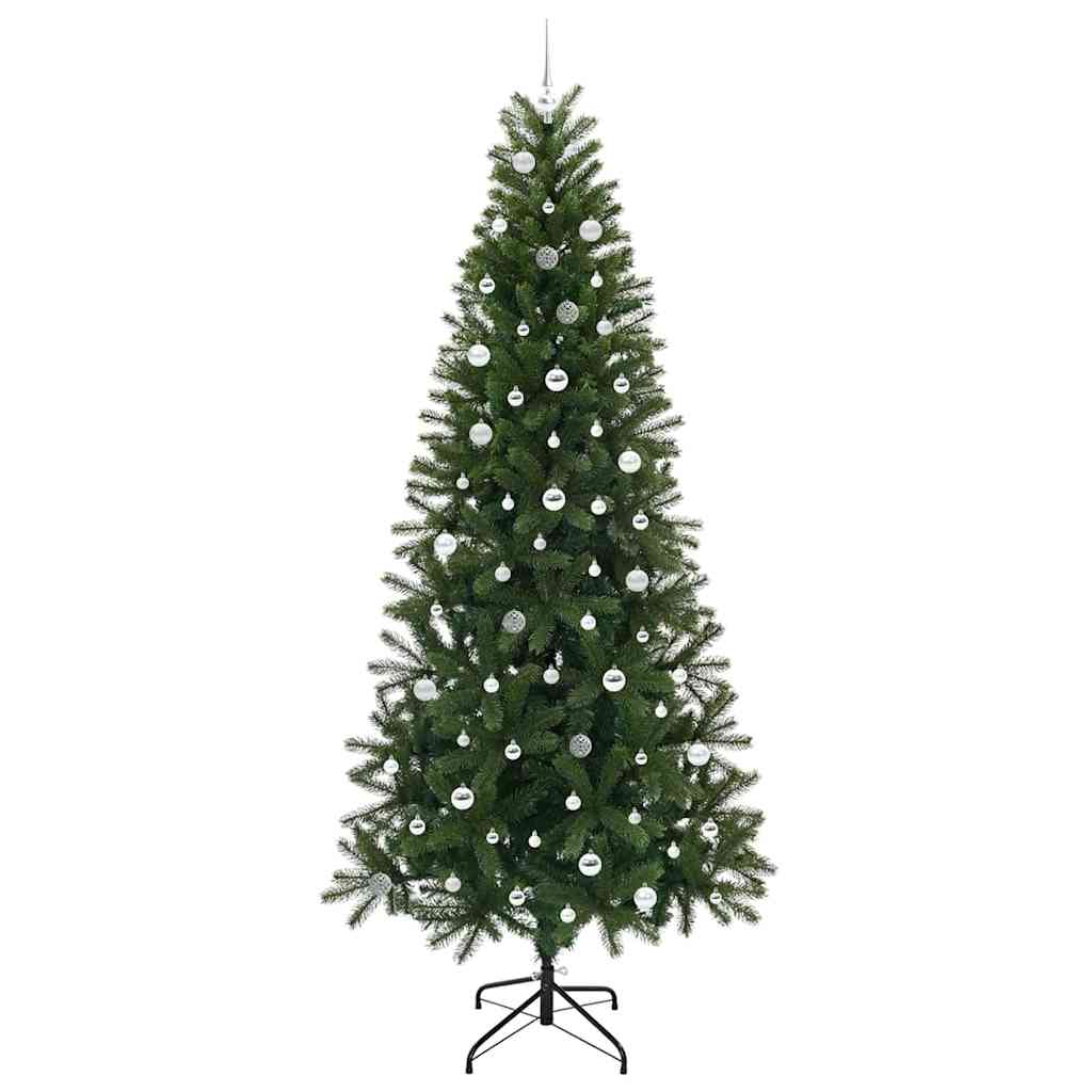 Artificial Christmas Tree with 300 LEDs Green 240 cm PE and PVC