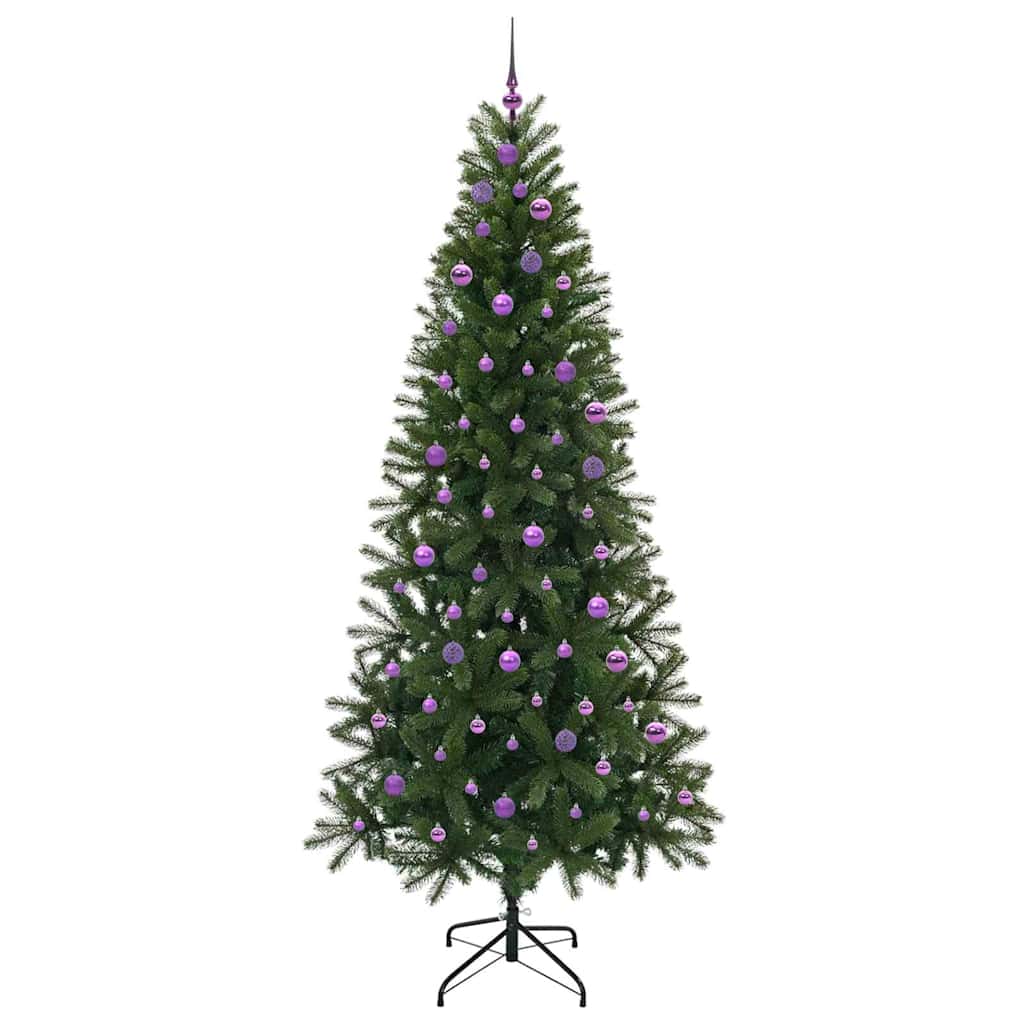 Artificial Christmas Tree with 300 LEDs Green 240 cm PE and PVC