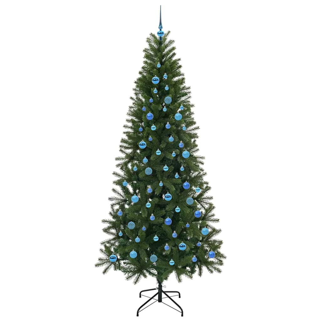 Artificial Christmas Tree with 300 LEDs Green 240 cm PE and PVC