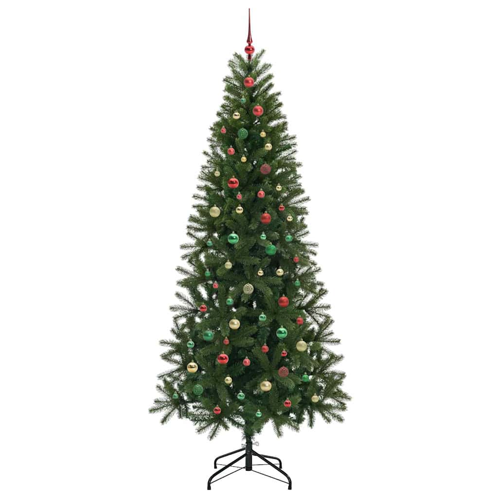 Artificial Christmas Tree with 300 LEDs Green 240 cm PE and PVC