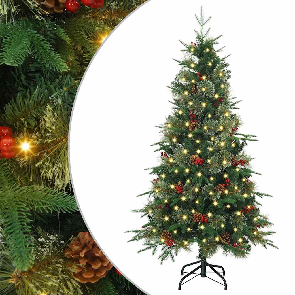Artificial Hinged Christmas Tree Green 120 cm PE and PVC