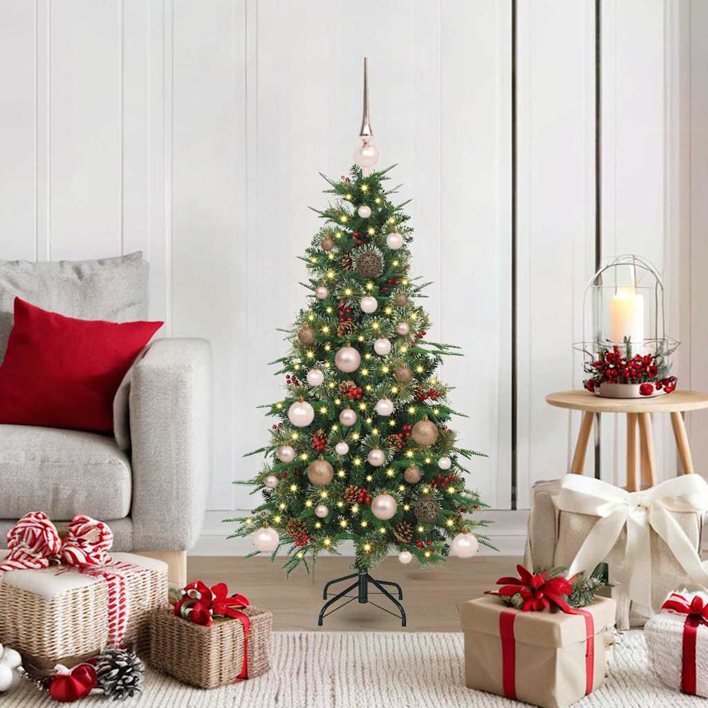 Artificial Hinged Christmas Tree Green 120 cm PE and PVC
