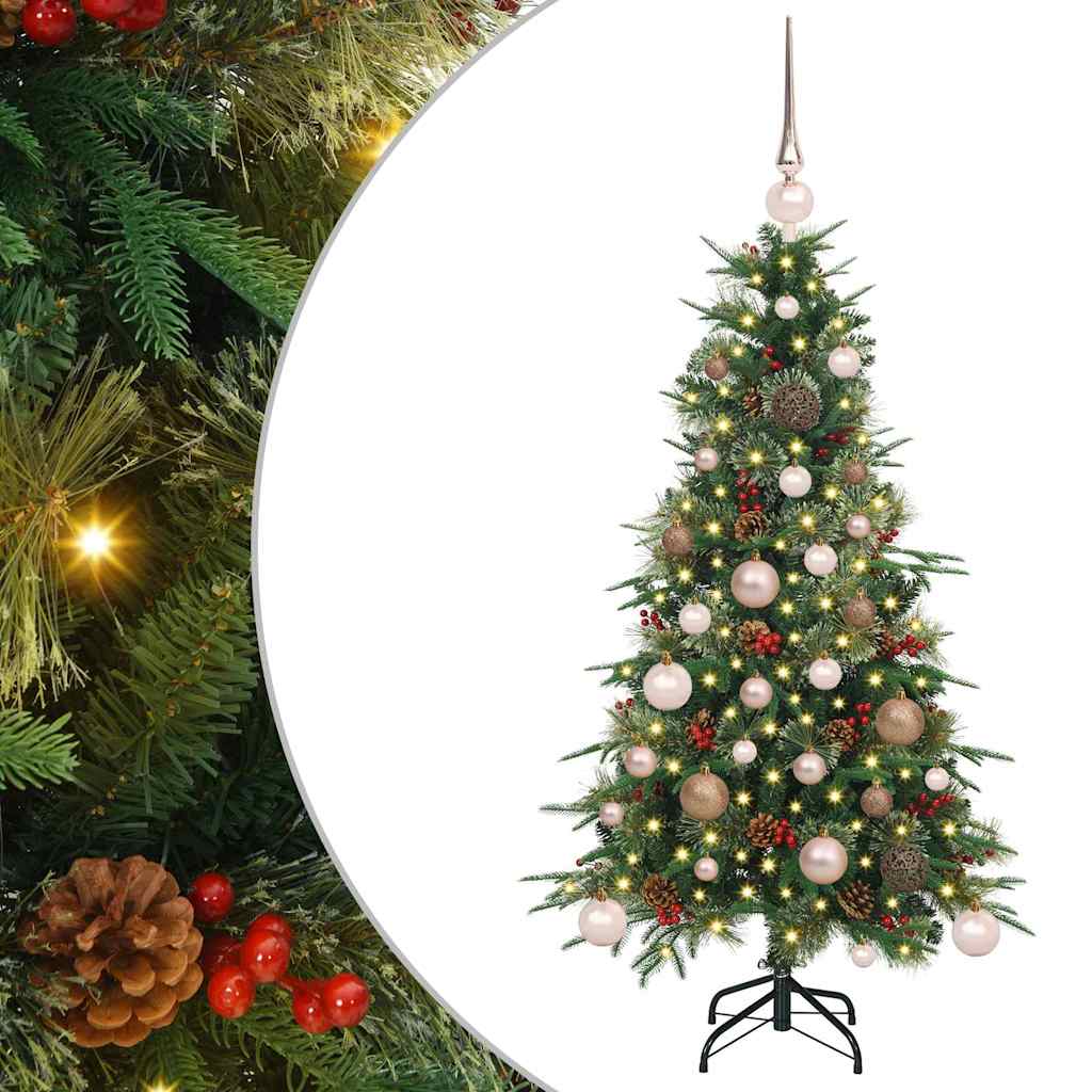 Artificial Hinged Christmas Tree Green 120 cm PE and PVC