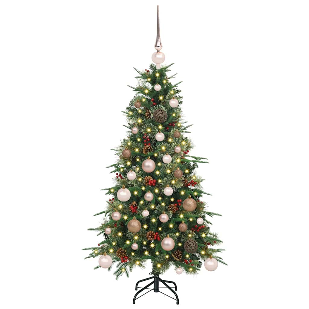 Artificial Hinged Christmas Tree Green 120 cm PE and PVC