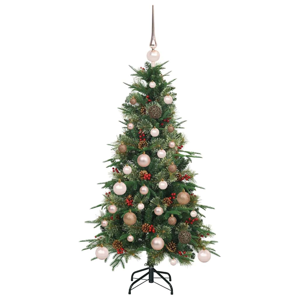 Artificial Hinged Christmas Tree Green 120 cm PE and PVC