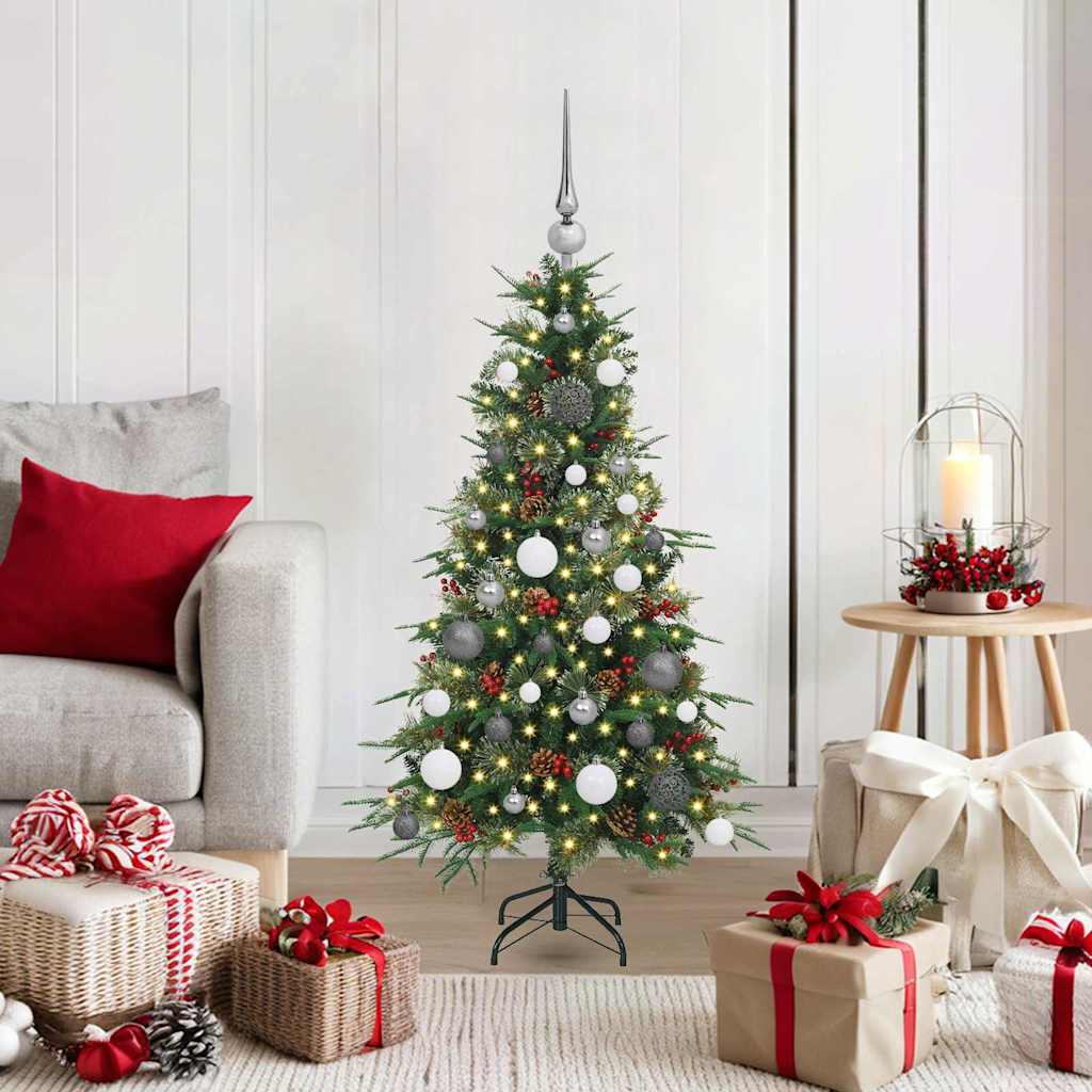 Artificial Hinged Christmas Tree Green 120 cm PE and PVC