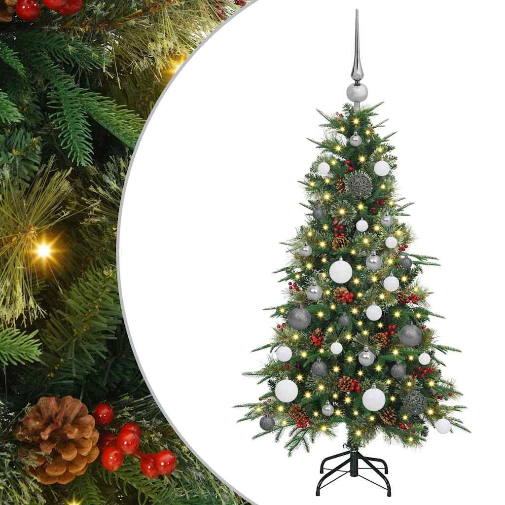 Artificial Hinged Christmas Tree Green 120 cm PE and PVC