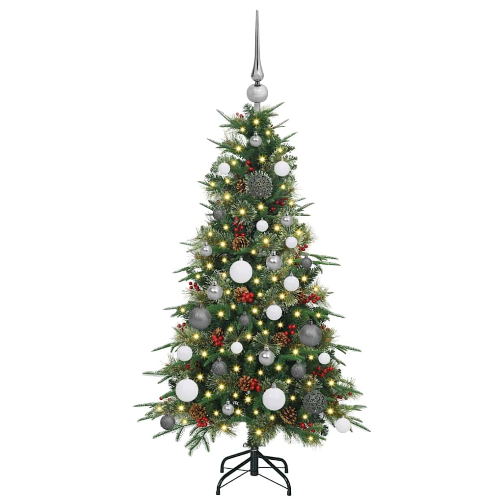 Artificial Hinged Christmas Tree Green 120 cm PE and PVC