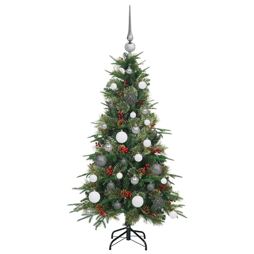 Artificial Hinged Christmas Tree Green 120 cm PE and PVC