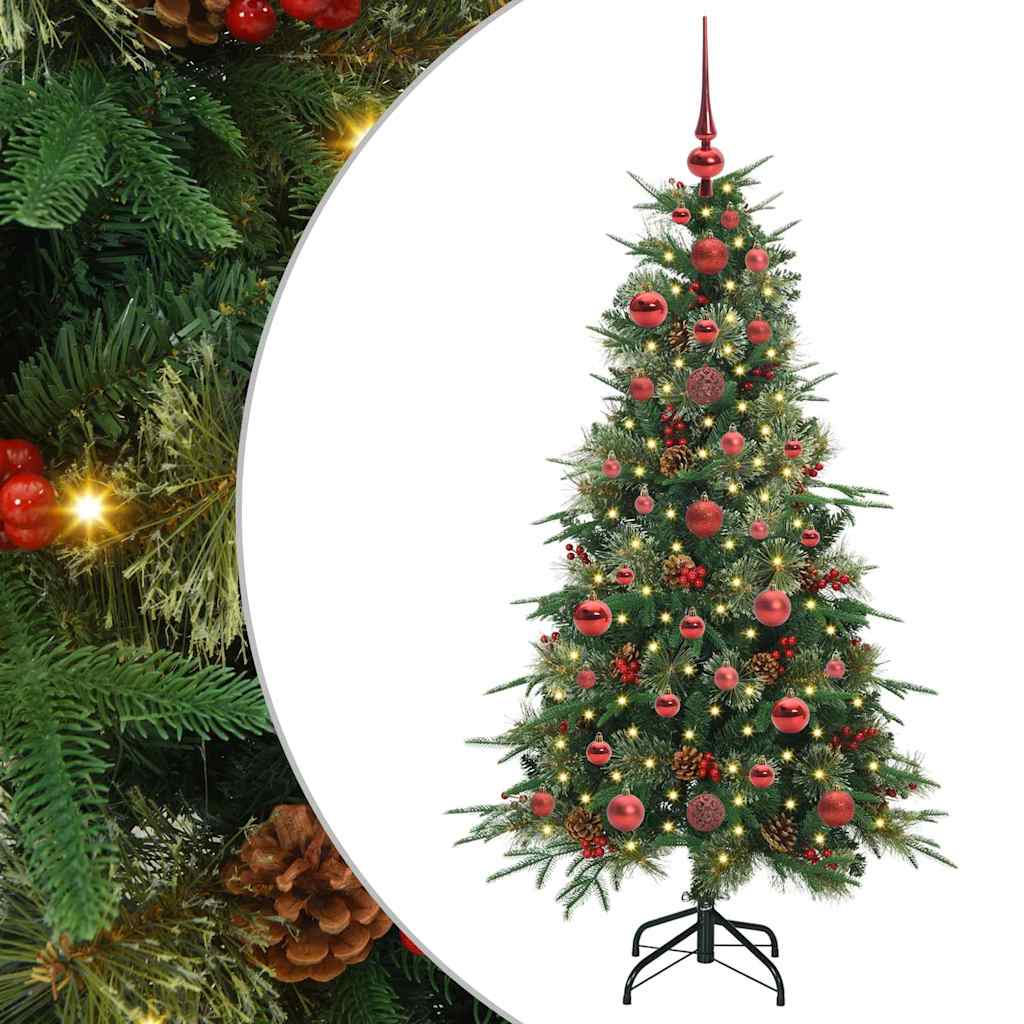 Artificial Hinged Christmas Tree Green 120 cm PE and PVC