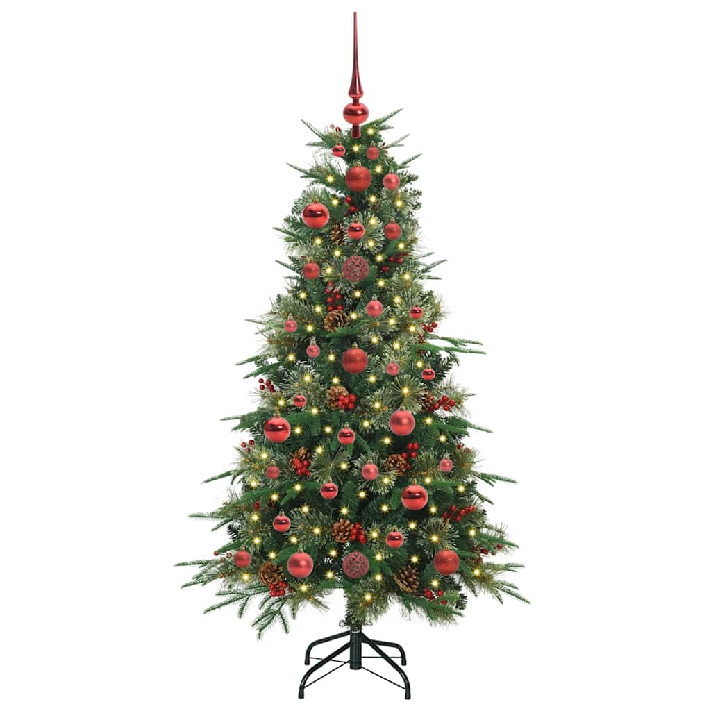 Artificial Hinged Christmas Tree Green 120 cm PE and PVC