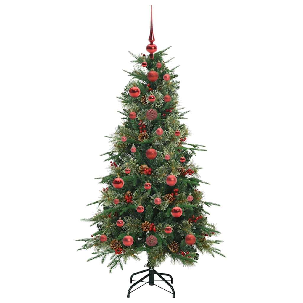 Artificial Hinged Christmas Tree Green 120 cm PE and PVC