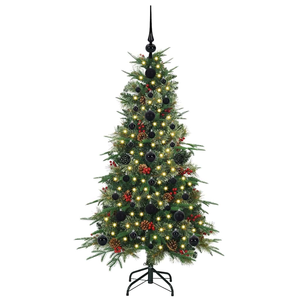 Artificial Hinged Christmas Tree Green 120 cm PE and PVC