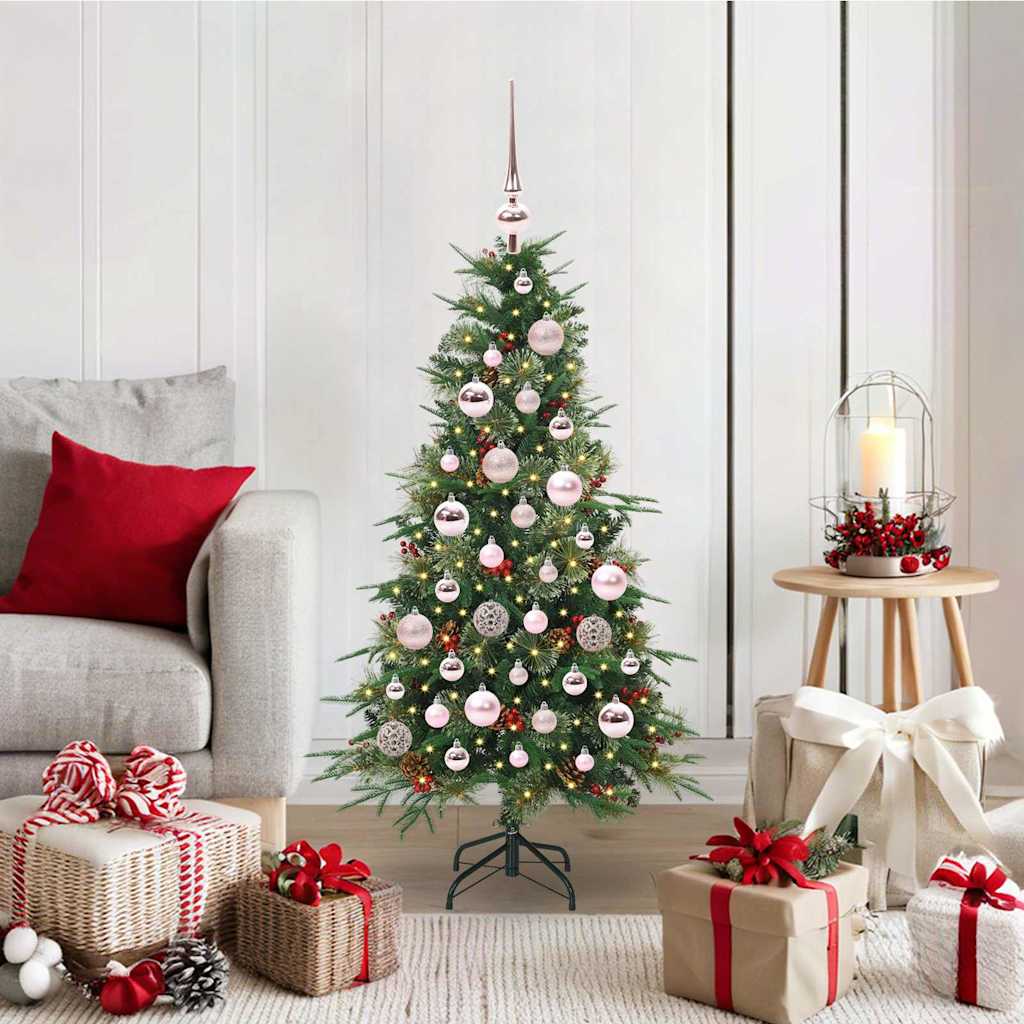 Artificial Hinged Christmas Tree Green 120 cm PE and PVC