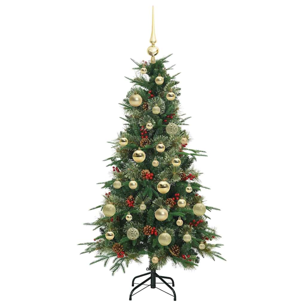 Artificial Hinged Christmas Tree Green 120 cm PE and PVC