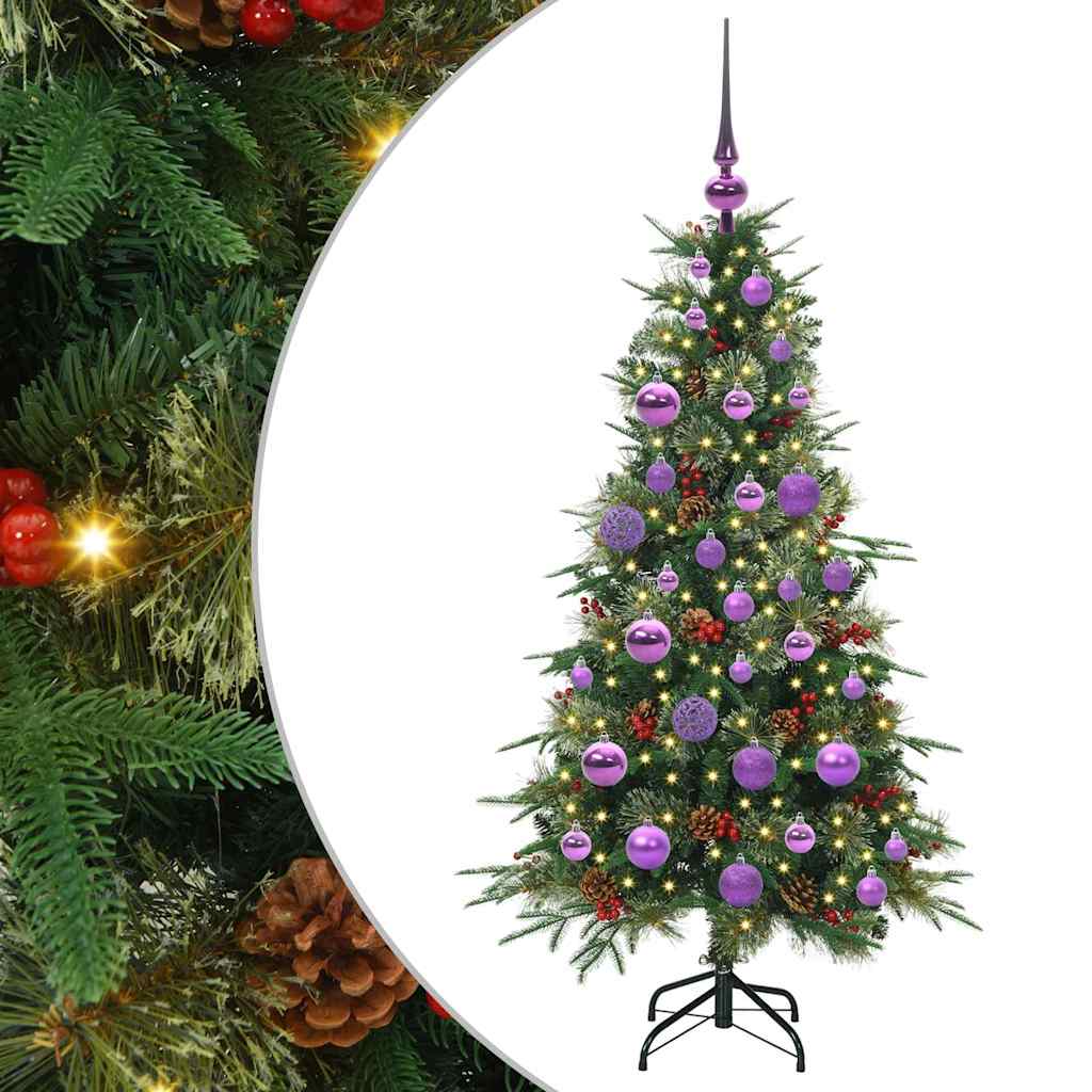 Artificial Hinged Christmas Tree Green 120 cm PE and PVC