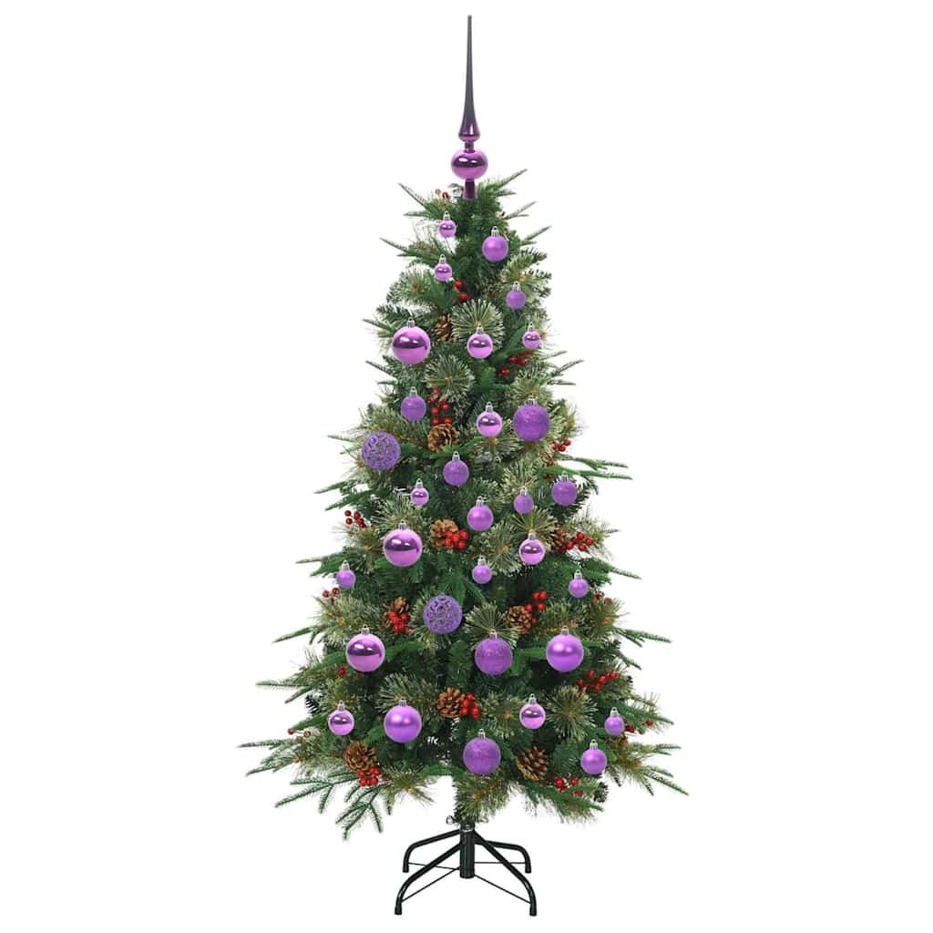 Artificial Hinged Christmas Tree Green 120 cm PE and PVC