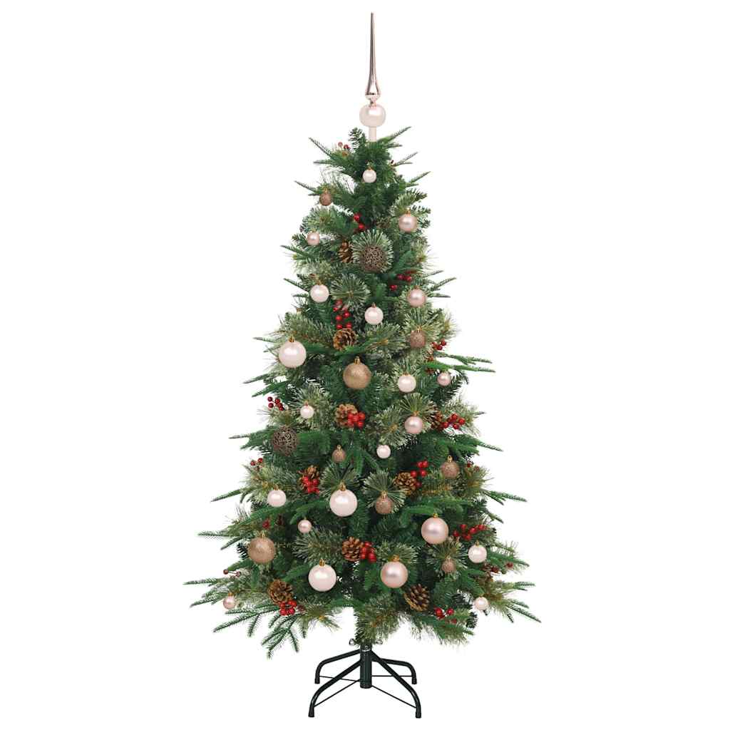 Artificial Hinged Christmas Tree Green 150 cm PE and PVC