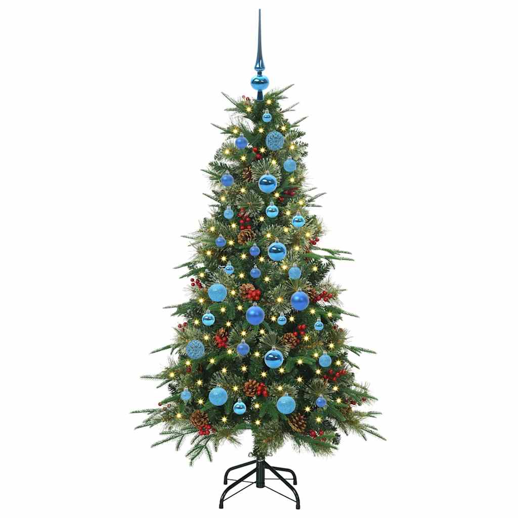 Artificial Hinged Christmas Tree Green 150 cm PE and PVC
