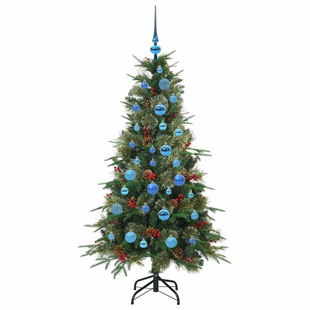 Artificial Hinged Christmas Tree Green 150 cm PE and PVC